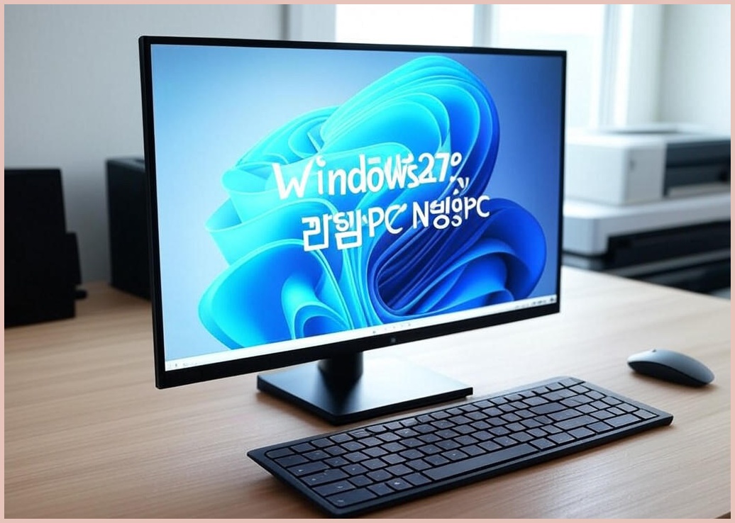 뷰라이프 27형 일체형PC N5095 정품 윈도우11 Pro 포함 저소음 무선키보드마우스 증정