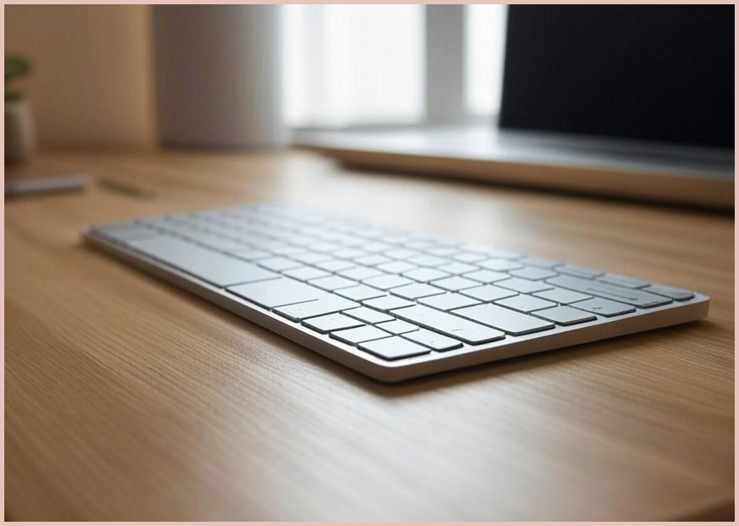 앱코 무선 저소음 블루투스 멤브레인 키보드 - 이미지 1